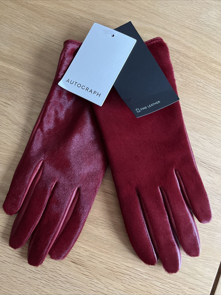 m&s ladies gloves leather